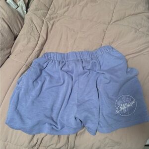 Garage Athletic Shorts in Blue and Purple with Relaxed Fit